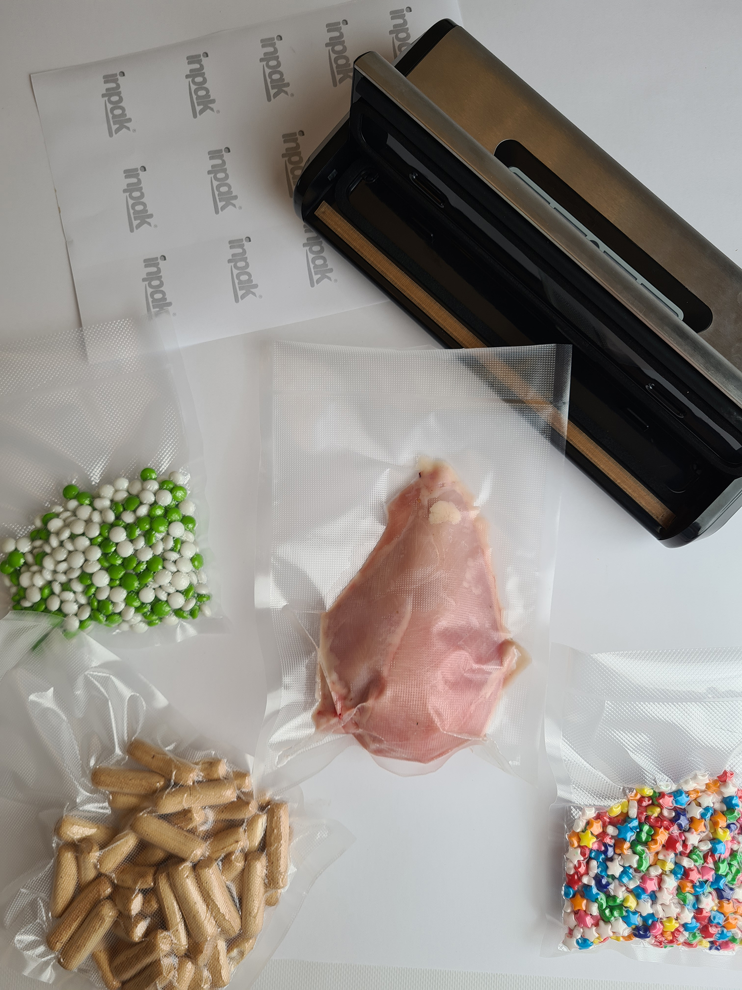 100 Sacs Sous Vide 20x30cm - Compatibles Toutes Machines - Alimentaires, Congélation - Sans BPA