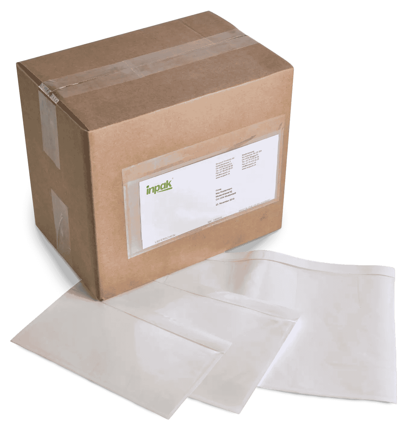 Pochette porte-documents transparente en papier RAJA - Mini-colis