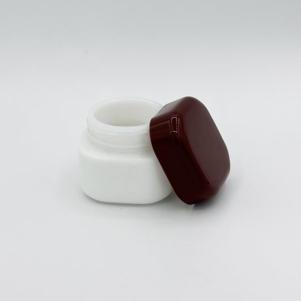 pot en céramique blanc carée inpak