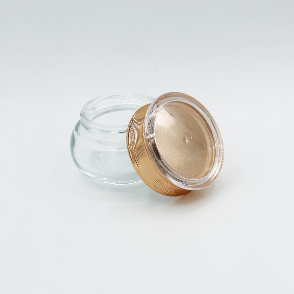 Bocale en verre transparent cristal 60ML inpak