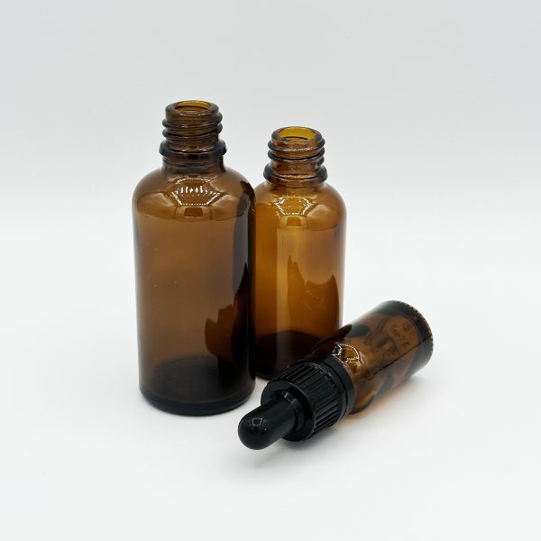 Flacon en verre avec pipette inpak